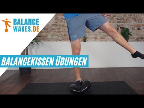 Balancekissen Übungen // Gleichgewichtsübungen (Deutsch)