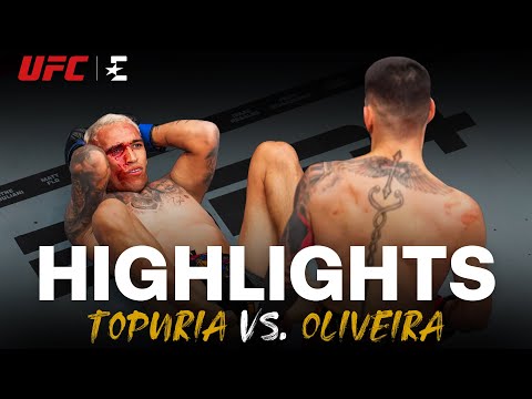 HIGHLIGHTS TOPURIA vs. OLIVEIRA: MOKERSLAGEN luiden nieuw tijdperk lichtgewicht-divisie in