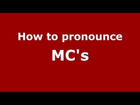 How to pronounce MC's (Brazilian Portuguese/Brazil) - PronounceNames.com