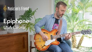 Video thumbnail for Epiphone USA Casino Hollowbody Electric Guitar Demo - All Playing, No Talking by Musician's Friend