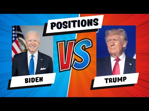 Trump and Biden - opinions on key political issues - USA Election 2024