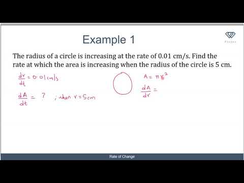 4 Differentiation Applications - Rate of Change
