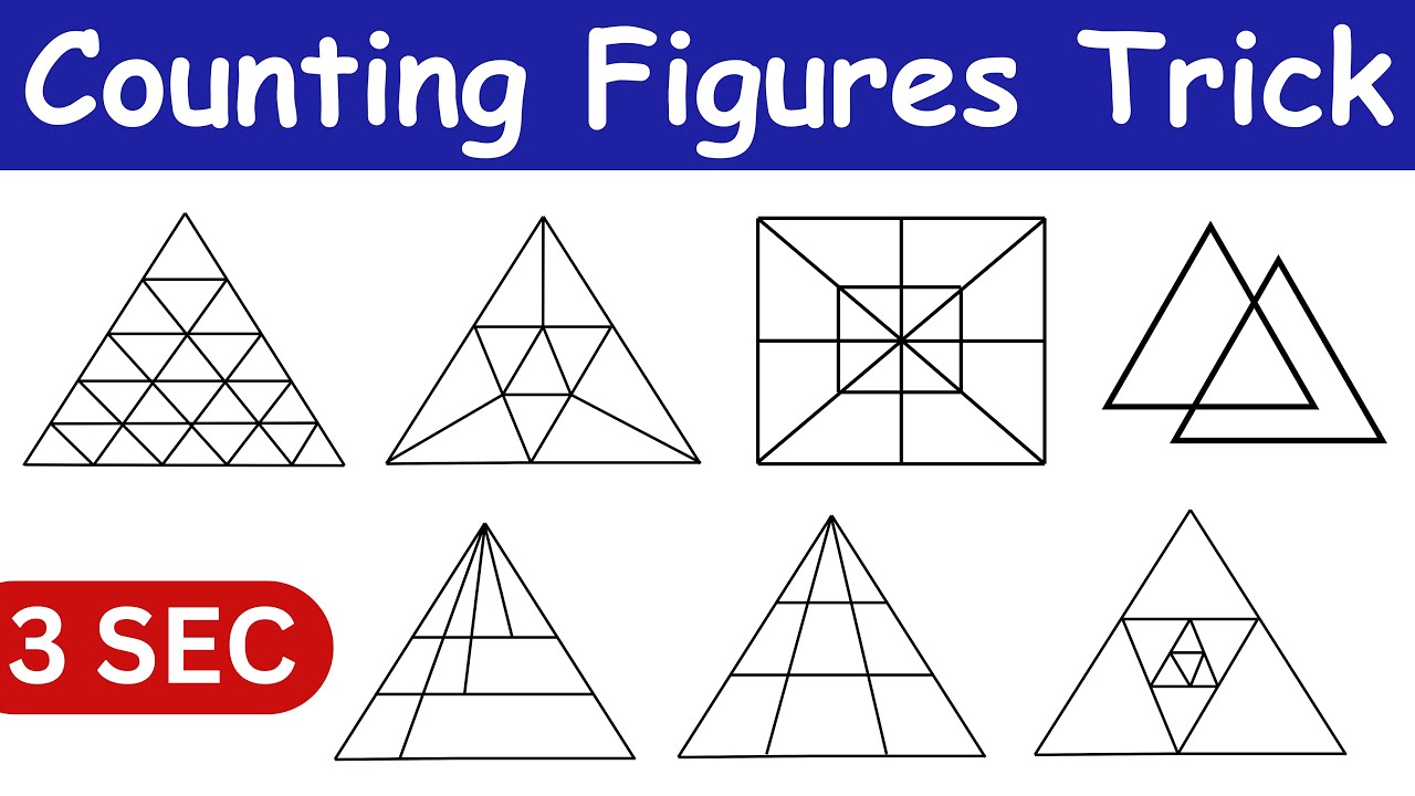 Count Triangles in 3 Seconds | Fastest Trick for Counting Figures