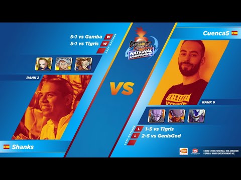 SHANKS vs CUENCA5 - FT5 | Liga Nacional - España - Semana 3 | Dragon Ball FighterZ