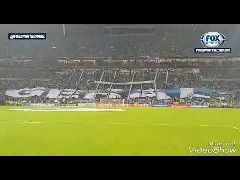 Estreia do bandeirão da Geral do Grêmio na partida válida pela semifinal da libertadores