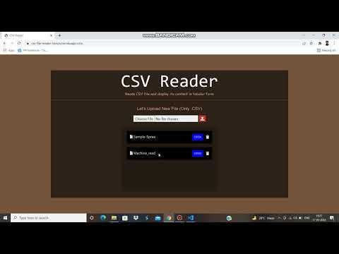 Csv File Reader Based On Nodejs Express And Ejs