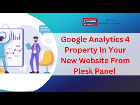 How to setup google analytics 4 property in your new website from plesk panel
