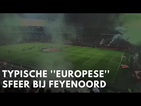 • Typically European atmosphere by Feyenoord fans