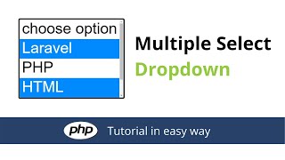 Multiple Select Dropdown & Get Values in PHP