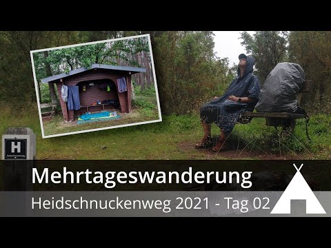 Heidschnuckenweg 2021 - Tag 02 - Angelbecksteich bis zum Hausselberg (31,4Km) 🇭 | Mehrtageswanderung