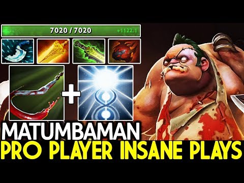 Matumbaman [Pudge] Pro Player Insane Plays Super Tanky 7.21 Dota 2