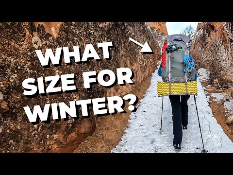 What Size Backpack for Winter Camping?