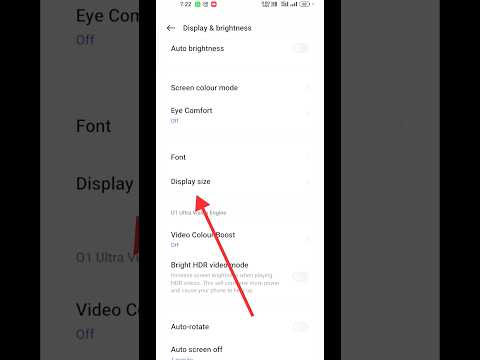 How to change display size in realme phone #shorts #youtubeshorts #mobile