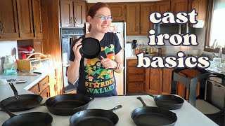 Fool Proof Cast Iron Seasoning! | tips and tricks for easy nonstick cast iron 🍳
