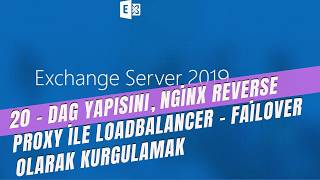 20 Exchange DAG yapısını, Nginx Reverse Proxy ile Loadbalancer - Failo