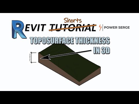 Revit #shorts - 02 | Add Thickness To Toposurface