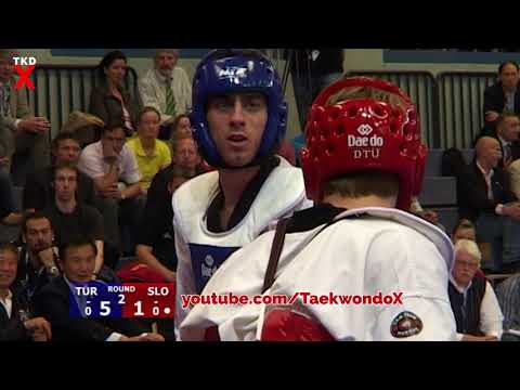 Taekwondo Euros 2006 Male Middle Weight Semi Final - Bahri Tanrikulu (TUR) v Tomaž Zakrajšek (SLO)
