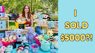 Crochet Craft Fair Vlog ☀️ What Sold & What Didn’t