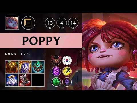 Poppy Top vs Gnar: Legendary - KR Grandmaster Patch 14.21