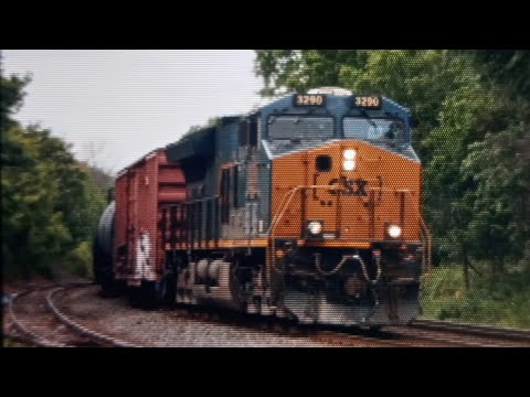 3290 ET44AH Leads Csx M422 Wth/ Rear DPU!
