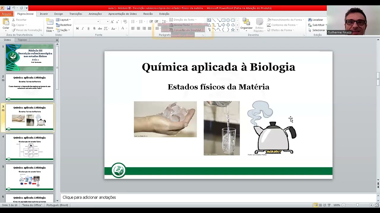 Química aplicada à Biologia - aula 1 módulo 3