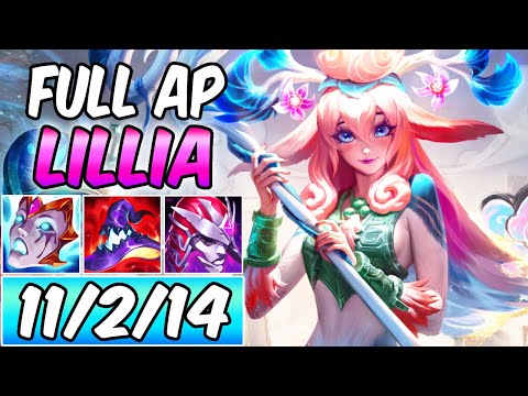 FULL AP BURST LILLIA | SHAN HAI SCROLLS LILLIA MID GAMEPLAY | Build & Runes | League of Legends