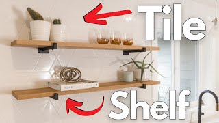 How To Install Shelves On A Tiled Wall | DIY  #homeimprovement #diy #modernhome