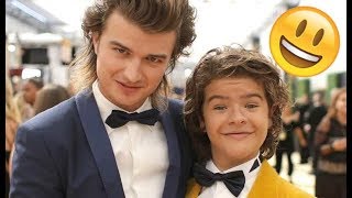 Stranger Things Cast 😊😊😊 - Finn, Millie, Noah and Gaten CUTE AND FUNNY MOMENTS 2018 #13