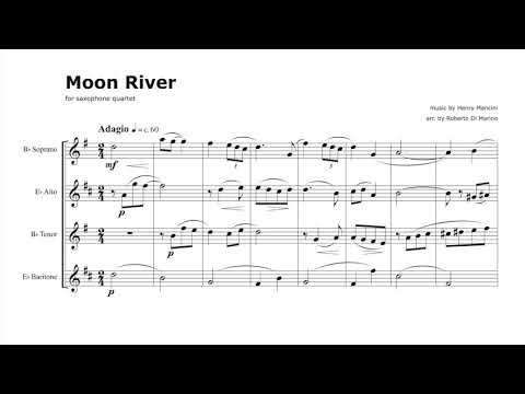 Moon River - Saxophone Quartet