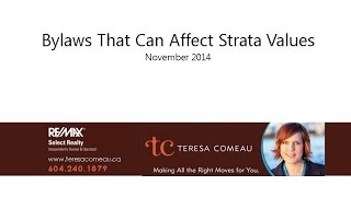 Bylaws That Can Affect Strata Values