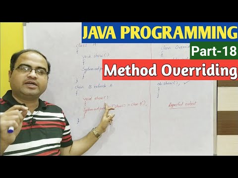 Java Programming Part 18 Method Overriding