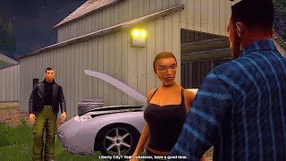 Cj Meets Claude from Gta 3 - Gta San Andreas Remaster Definitive Edition PS5 2021 Gta Trilogy