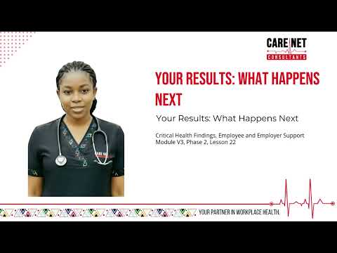 Your Results: What Happens Next