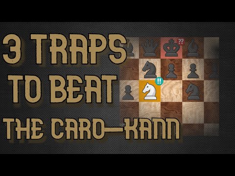 3 OPENING TRAPS in the CARO KANN defense | CHESS TRICKS To WIN FAST & Beat your FRIENDS!!
