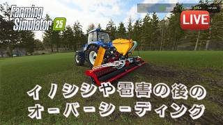 [fs25 Kinlaig] 子豚が生まれたよー！イノシシや雹害の後はオーバーシーディングで！草刈りやサイレージベール作業をしながら楽しい雑談♪