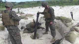 preview picture of video 'Marine Fire 81mm Mortars at  Camp Lejeune, N.C. (HD)'