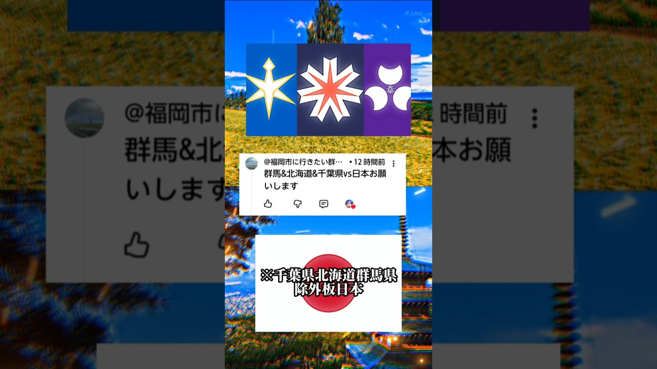 群馬県北海道千葉県vs45都府県 #shorts #強さ比べ #地理系 #都道府県