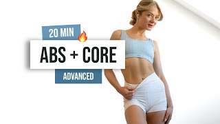 20 MIN TOTAL ABS + CORE Workout - Advanced Exercises, No Equipment