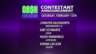 Ohio Lottery Contestant Announcement - January 11, 2025 (2/15/25)