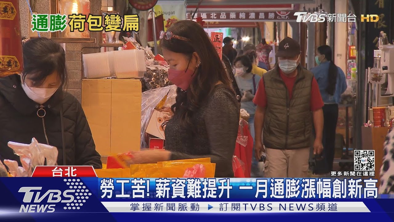 荷包又扁了! 民苦嘆薪水難漲 一月通膨創13年來最大漲幅