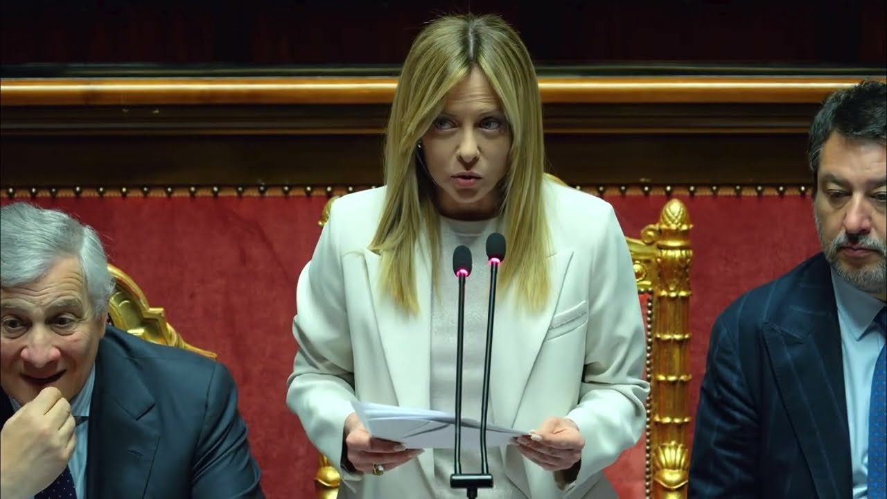 GIORGIA MELONI IN DIRETTA DAL SENATO PER LE COMUNICAZIONI SULLA CRISI IN IRAN