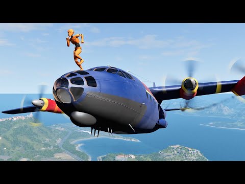 Dummy's Bad Day 😱 - Plane Accidents | BeamNG.drive