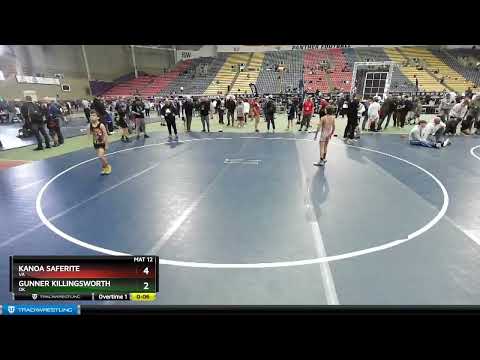 70 Lbs Cons. Round 5 - Gunner Killingsworth, OK Vs Kanoa Saferite, VA 178e