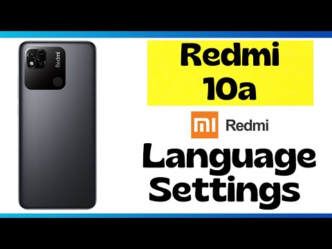 Redmi 10a: How to change the language | Change the default language ( 220233L2C)