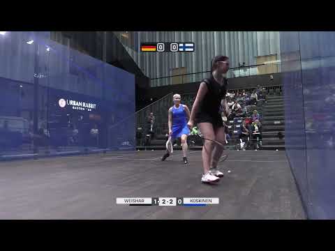 Maya Weishar - Rina Koskinen (Germany vs Finland) - ESF European Team Squash Championships 2023