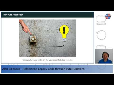 "Refactoring Legacy Code through Pure Functions" by Alex Bolboaca (@alexboly)
