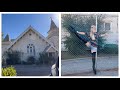 Abandoned Chapel Modeling & Walking in 10” Thigh high BOOTS in Santa Monica! + lv, Fendi