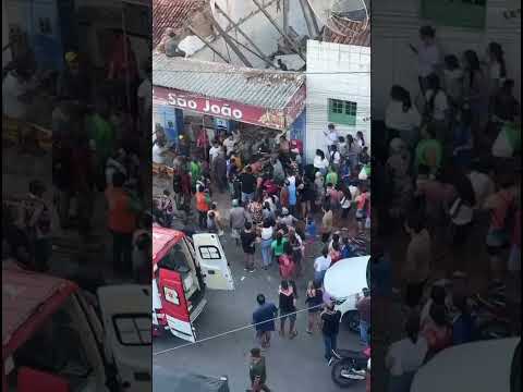 Desabamento de parede em frigorífico de Lagoa dos Gatos