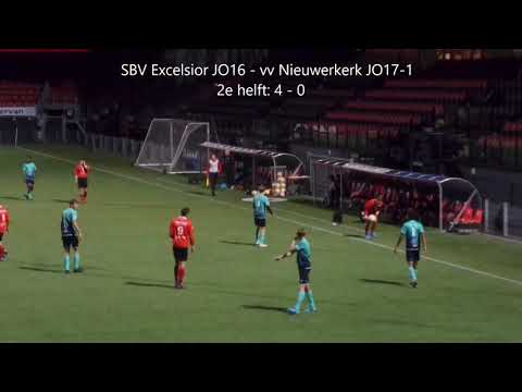 SBV Excelsior JO16  -  vv Nieuwerkerk JO17-1 (2e helft)