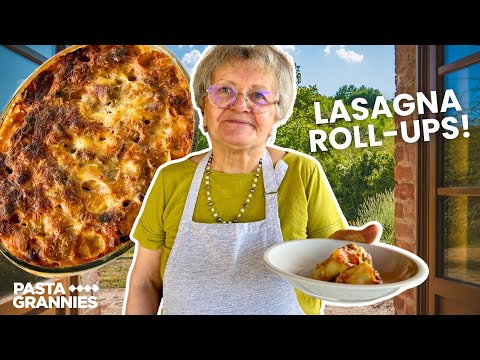 Nonna Anna makes Lasagna Roll-Ups with beef and…goose! | Pasta Grannies 